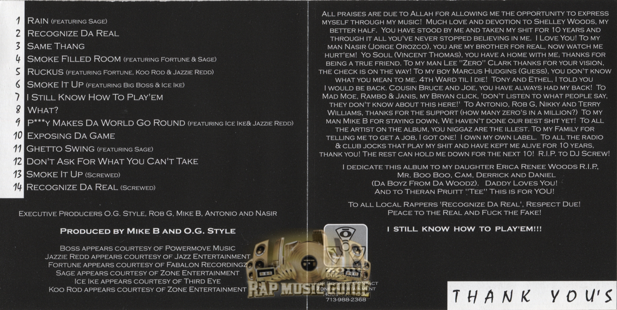 O.G. Style - I Still Know How To Play 'Em!!!: CD | Rap Music Guide